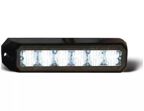 Buyers 8891501 5" Rect Emergency Strobe Light 6 LED Clear 10-24V
