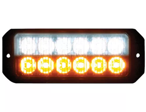 Buyers 8891702 5.25" Strobe Light 12 LED Amber/Clear 23 Flash Patterns