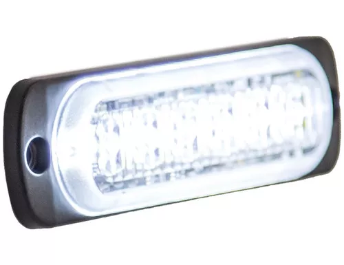 Buyers 88919014-3/8" Strobe Light 6 LED Clear Horizontal Mount Low Profile