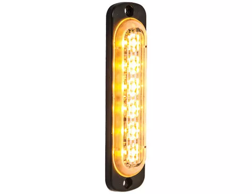 Buyers 88919104-3/8" Strobe Light 6 LED Amber Vertical Mount Low Profile