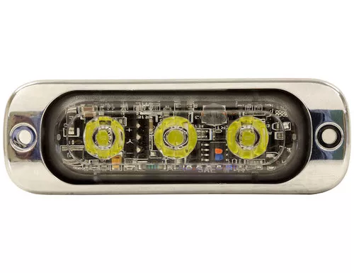 Buyers 8892301 Clear LED Thin Mount Horizontal Strobe Light, 12-24V
