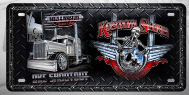CHAPA (PLACA) DE LUJO KUSTOM SHINE
