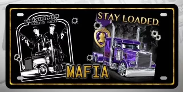 CHAPA (PLACA) DE LUJO STAY LOADED MAFIA