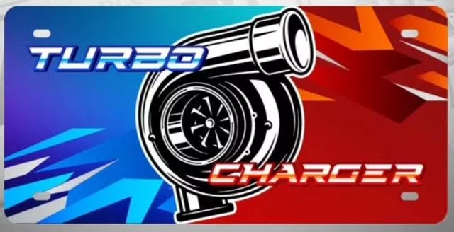 CHAPA (PLACA) DE LUJO TURBO CHARGER