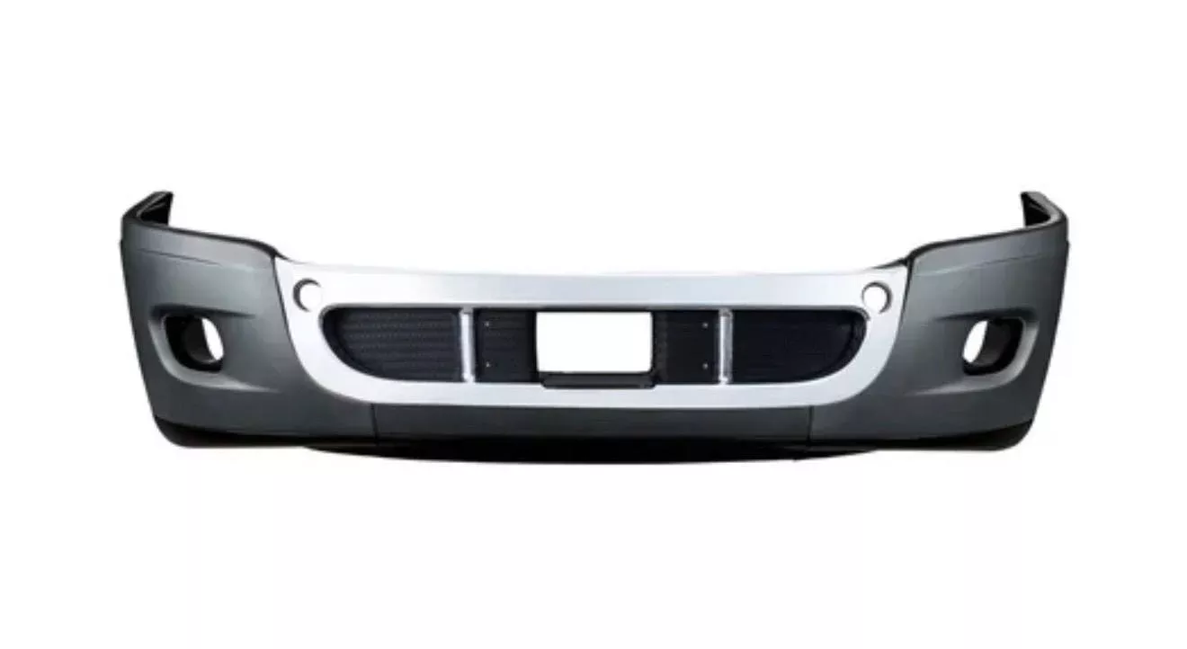 Complete 3-Piece Front Bumper Set With Fog Light Hole For 2008-2017 Freightliner Cascadia 21948 UP INCLUDES CHROME CENTER TRIM