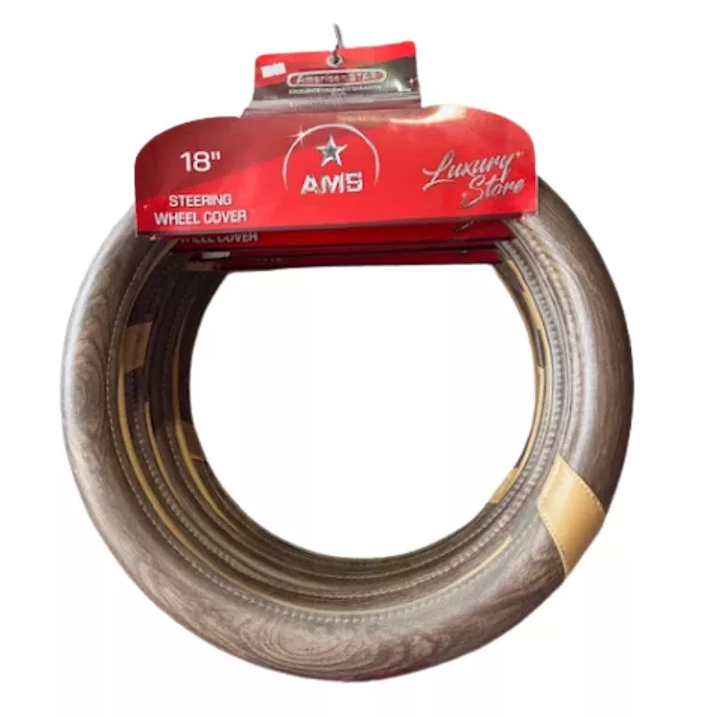 COVER WHEEL 18 WOOD CLEAR AMS