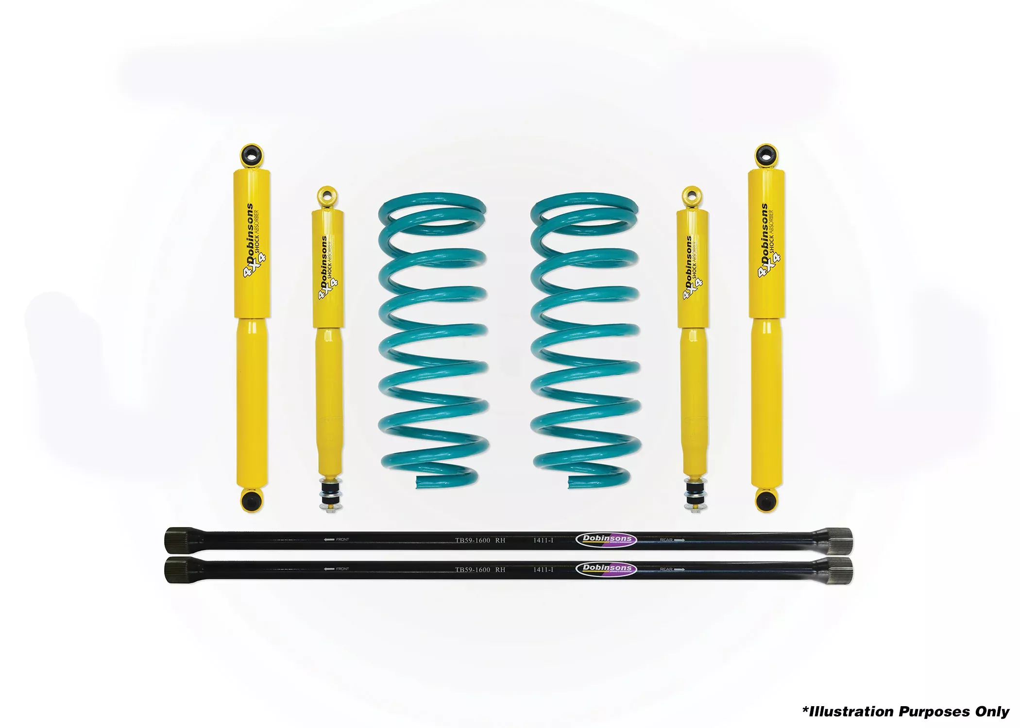 DOBINSONS | 1" for Mitsubishi Pajero (coil spring rear) (1999-2000) | DSSKIT0026