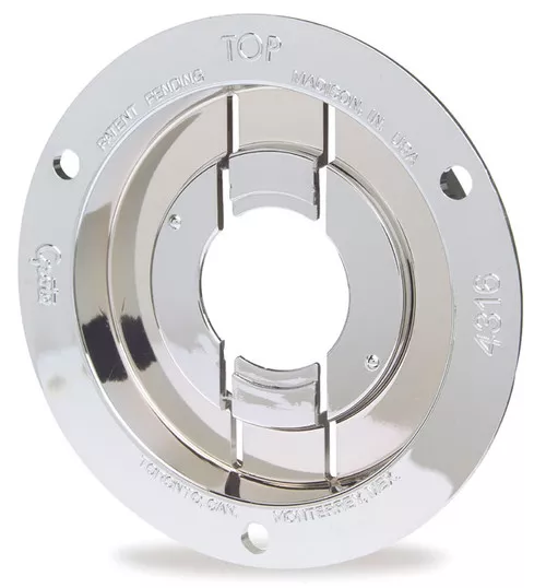Grote Bracket,25",Chrome,Plastic, Theft-Resistant Flange For 2 1/2" Light | 43163