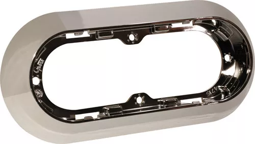 Grote Bracket, Chrome Plated Bezel, Surface Mount, 6", Oval | 42153