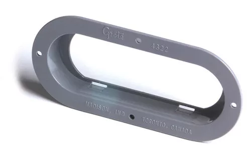 Grote Bracket, Gray, Oval Light Theft-Resistant Mounting Flange | 43220