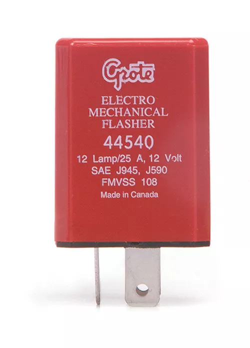 Grote Flasher, 12-Light Electromechanical Flasher, 3 Terminal | 44540