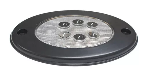 Grote Interior Light, Clear, LED, Push Button, Black Base | 61851