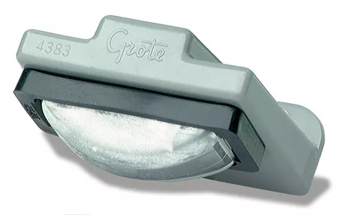Grote License Light, Gray, Light And Bracket Kit | 60280