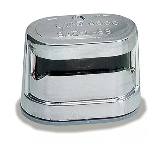 Grote License Light, Triple Chrome, Duramold License | 60011