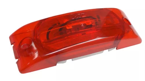 Grote M/C Light Red 2-Bulb Turtleback No-Splice W/Optic Lens | 45442