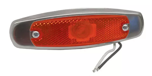 Grote M/C Light, Red, Low Profile Light W/Bezel | 45662