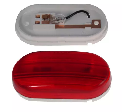Grote M/C Light, White Duramold Single Bulb Oval W/Optic Lens | 46702