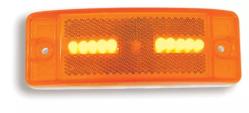 Grote M/C Light Yellow Hi Count LED Light Turtleback II Series | G2103