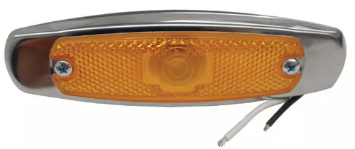 Grote M/C Light, Yellow, Low-Profile Light W/Bezel | 45663