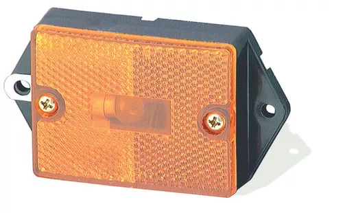 Grote M/C Light Yellow Rectangular Single Bulb W/Built In Reflector | 46393