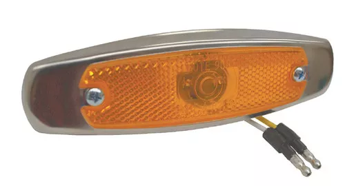 Grote M/C Light, Yellow, Supernova LED Low-Profile W/ Bezel | 47253