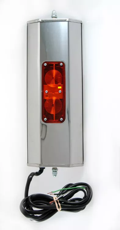 Grote Mirror, 6" X 16", Ss, West Coast W/Clearance Light, Heated | 16173
