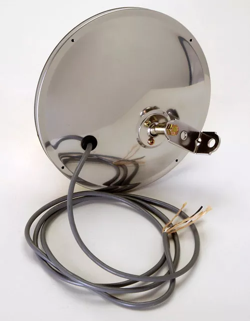 Grote Mirror, 8", Ss, Round Convex W/ Offset Ball-Stud W/ Heater | 12813