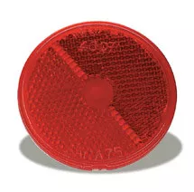Grote Reflector, 25", Red, Round Stick-On | 40072