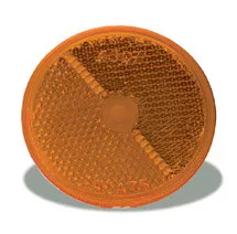 Grote Reflector, 25", Yellow, Round Stick-On | 40073