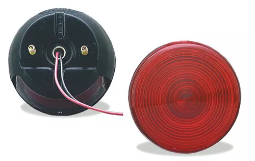 Grote S/T/T Light 4" Red Duramold 2-Stud Mount Combination W/License | 50852