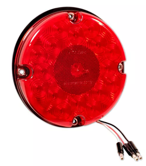 Grote S/T/T Light, 7", Red, LED Bus Light | 53422