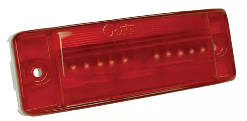 Grote Stop/Turn -Marker, Red, Supernova LED, Turtleback II Hmsl | 54002