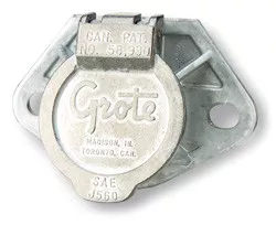 Grote Trailer Wiring, Ultra-Pin Receptacle, 2 Hole Mount | 87250