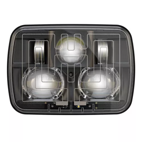 JW Speaker 0554481 Model 8910 Evolution2 5" X 7" LED Heated Headlight Black