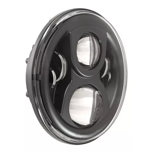 JW Speaker 0554941 8700 Evolution2 7" Round Dual Burn Headlight Black Single