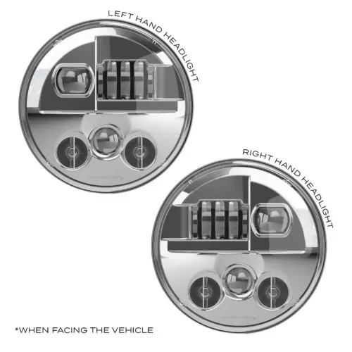 JW Speaker 0557493 LED Pair Model 8730 Shallow Back 7" Round