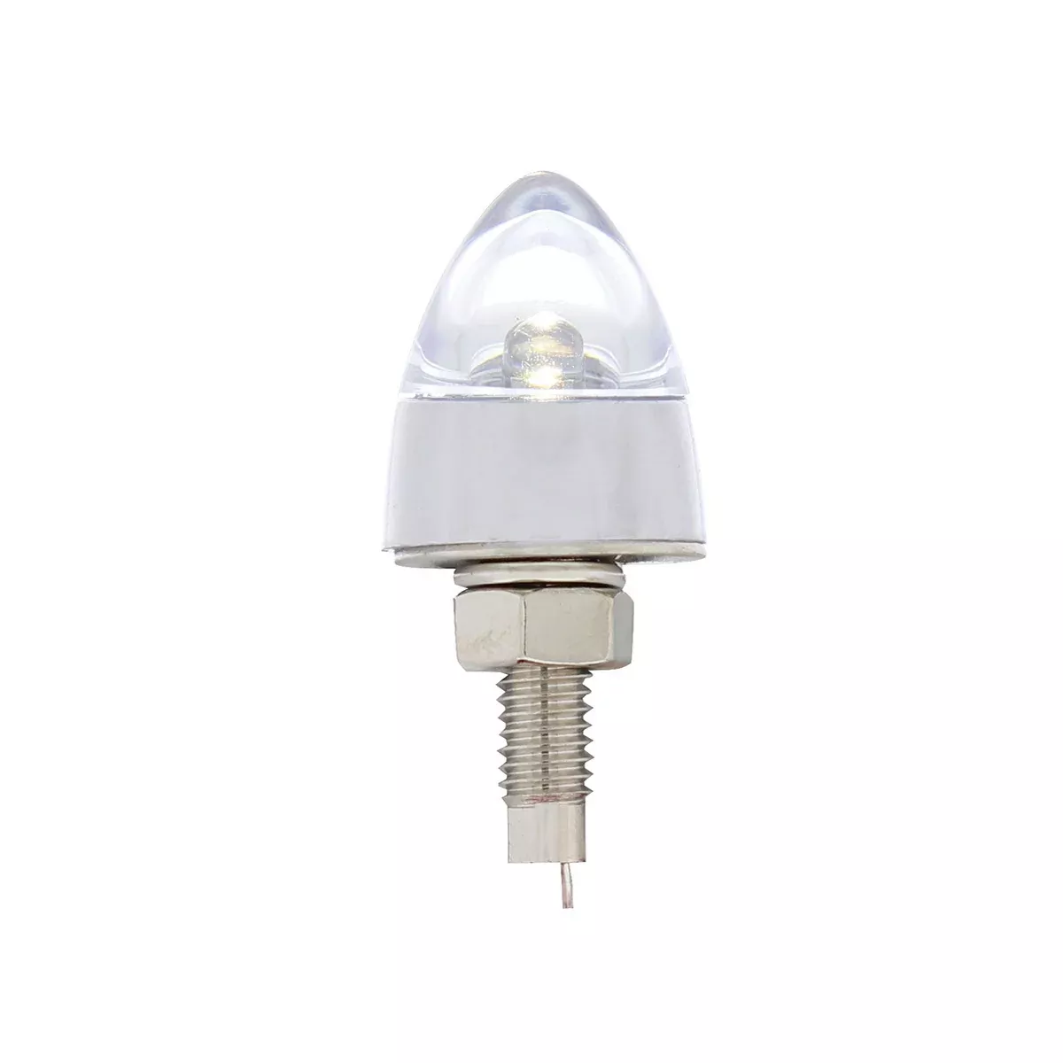 LED Bullet License Plate Fastener - White (2-Pack) 10862