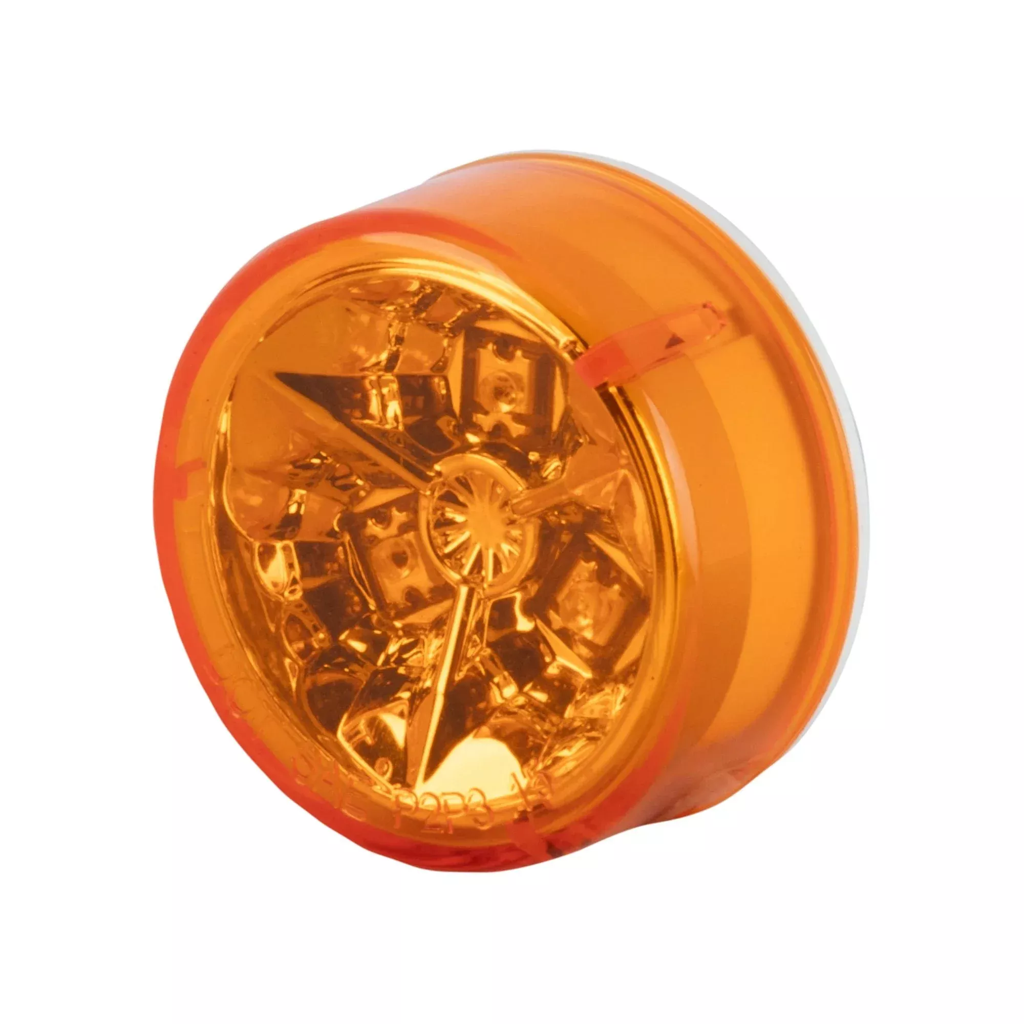 LED Clearance or Side Marker Light - 2" Round - 3 LEDs - Amber