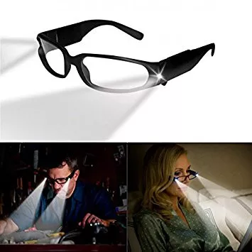 LightSpecs Vindicator Black LED Lighted Safety Glasses