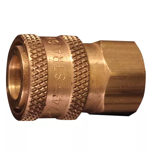 Milton 1761 1/4" Female Straight Thru Coupler