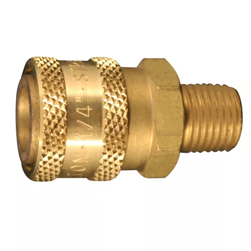 Milton 1762 1/4" Male Straight Thru Coupler