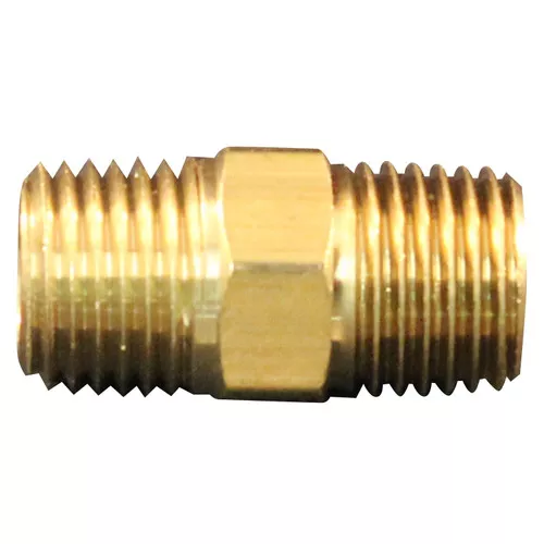 Milton 647-2 M. Hex Nipple, 1/2" x 1/2" NPT
