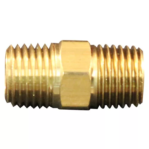 Milton S-646 M. Hex Nipple, 1/4" NPT, 2/cd