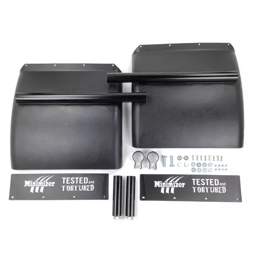 MIN1400BP Minimizer Black Quarter Fender Pair w/ Post Mounts