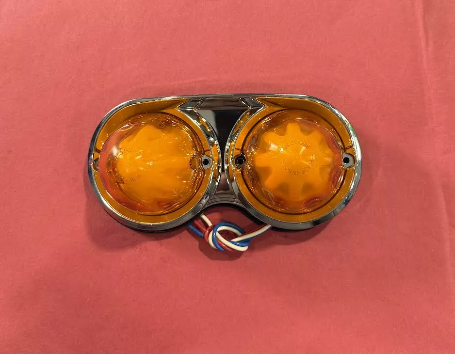 MINI WATERMELON LIGHT DUAL AMB 2.5" CRHOME BEZEL INNOVA
