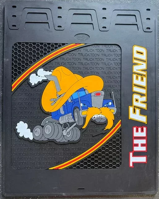 MUD FLAP 24” X 30” THE FRIEND COLOR BLACK X 2