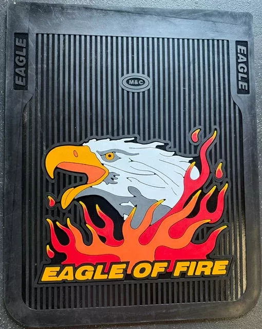 MUD FLAP 24” X 30” ORANGE EAGLE COLOR BLACK X 2