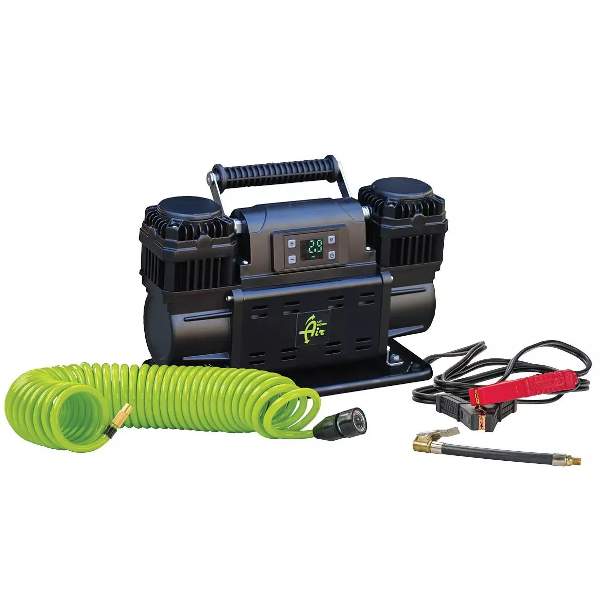 OVS | AIR | EGOI Portable Air Compressor System 12.3 CFM With Digital Control Panel, Storage Bag, Hose & Attachments – Dual Motor | 12099922