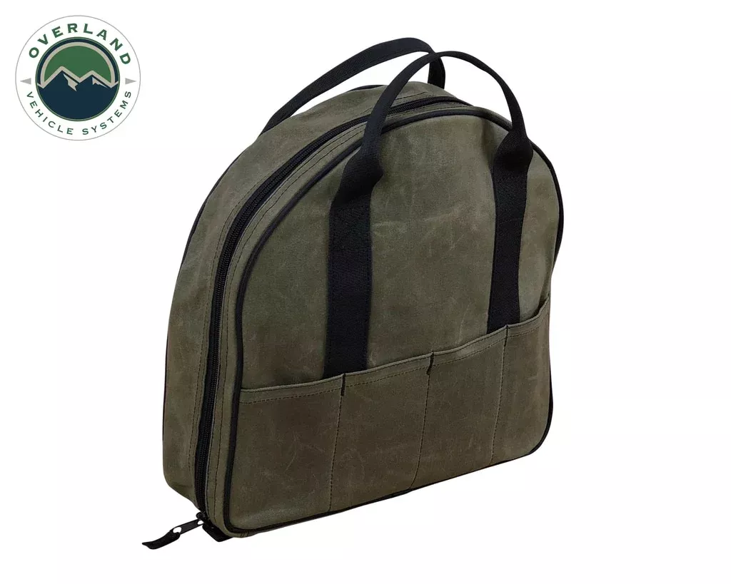 OVS | Jumper Cables | Jumper Cable Bag #16 Waxed Canvas Durable Storage Solution Overland Vehicle Systems | 21129941