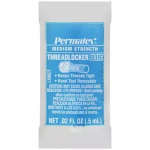 Permatex 19967 Medium Strength Blue Threadlocker 0.02oz Single Use